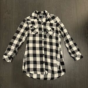 Teenie Weenie - Black and White Checkered Button Up